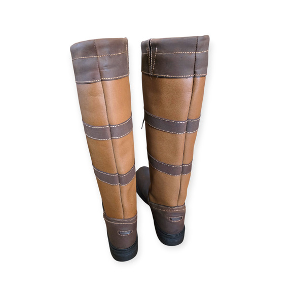 TuffRider Ladies Lexington Waterproof Brown Tall Boots Size 9 - Picture 3 of 8